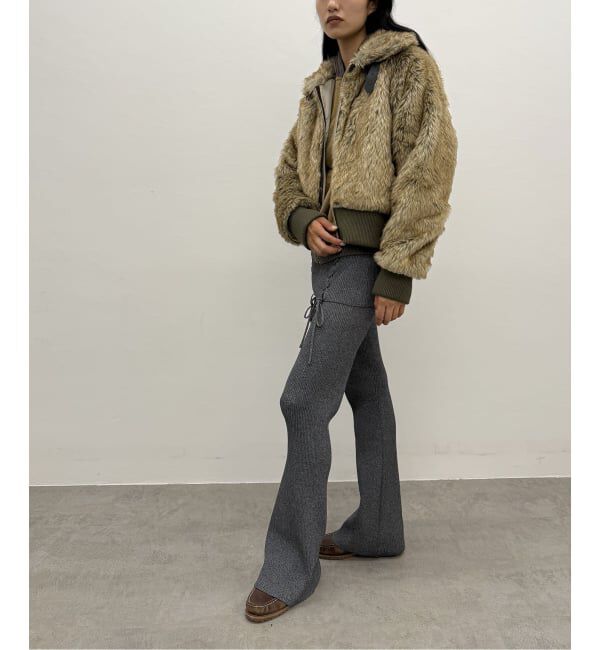 Oriens JOURNAL STANDARD「レースアップニットフレアパンツ」|その他|