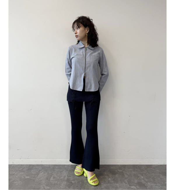 Oriens JOURNAL STANDARD「レースアップニットフレアパンツ」|その他|