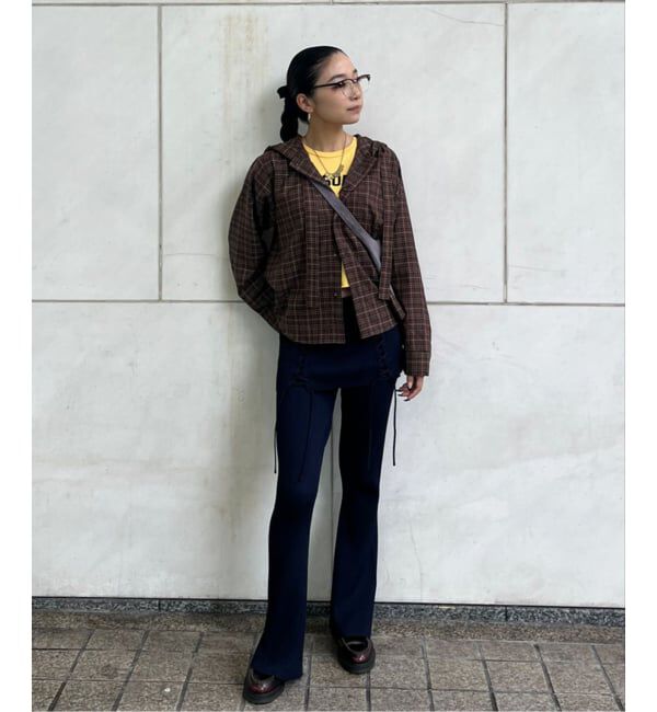 Oriens JOURNAL STANDARD「レースアップニットフレアパンツ」|その他|