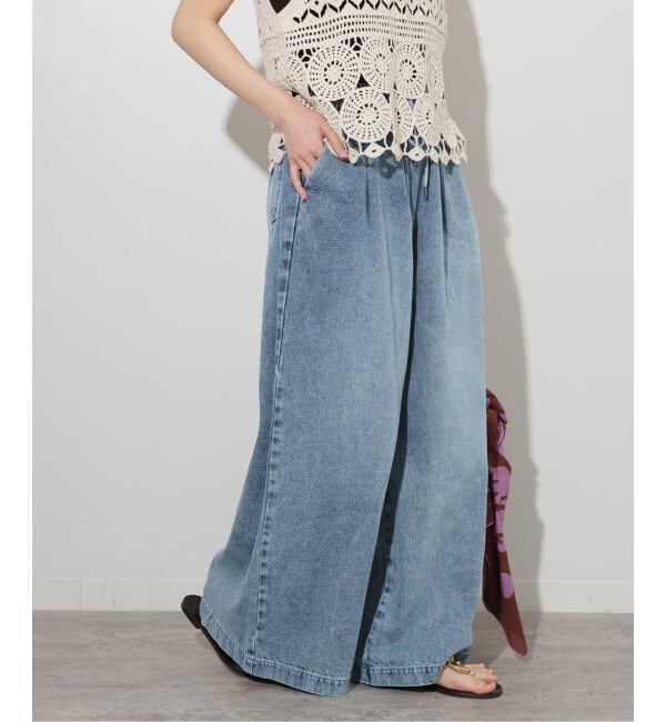 JOURNAL STANDARD relume「《追加2》C/R デニムワイドギャザー」|デニム|