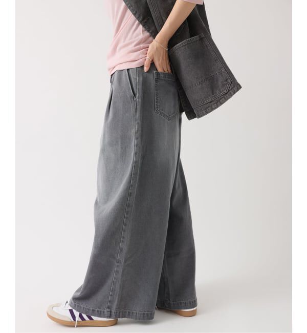 JOURNAL STANDARD relume「《追加2》C/R デニムワイドギャザー」|デニム|