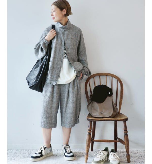 journal standard luxe「シルクMIXチェックブルゾン」|その他|