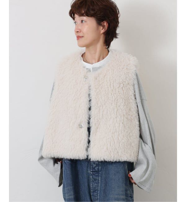 journal standard luxe「カーリーショートベスト」|ダウンベスト・ベスト|