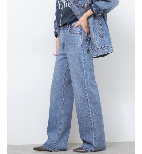 JOURNAL STANDARD relume「［26SS新作］別注【LEVI&rsquo;S】RIBCAGE WIDE LEG：デニム」|デニム|