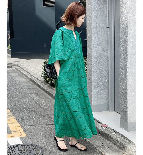 Spick and Span「【ne Quittez pas / ヌキテパ】COTTON VOILE DOT HEMLA」|ワンピース|