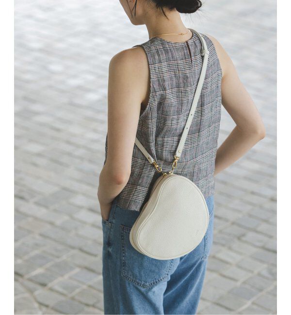 NOBLE「ch!iii/チー Leather Heart Shoulder」|ショルダー・メッセンジャー|ホワイト