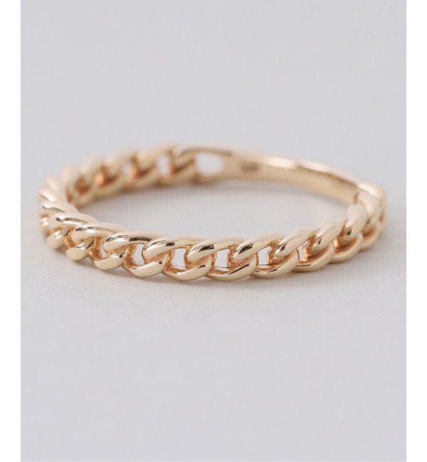 Lilas by Spick&Span「チェーンピンキーリング K10」|リング|