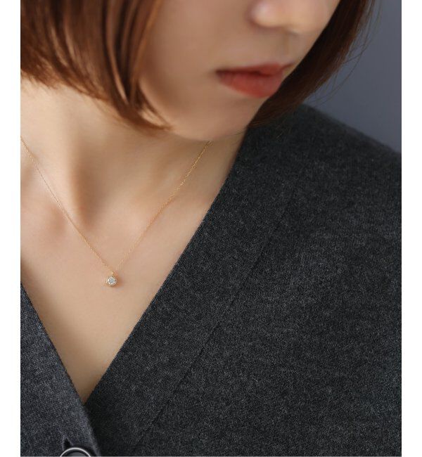 Lilas by Spick&Span「0.18ct六角ダイヤネックレス K18」|ネックレス|