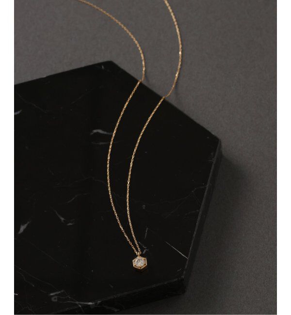Lilas by Spick&Span「0.18ct六角ダイヤネックレス K18」|ネックレス|