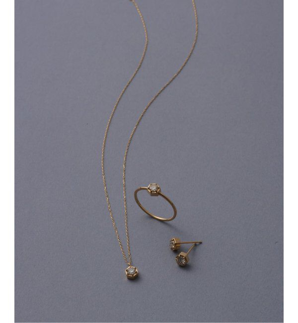 Lilas by Spick&Span「0.18ct六角ダイヤネックレス K18」|ネックレス|