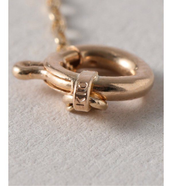 Lilas by Spick&Span「プレート*チェーンネックレス K10」|ネックレス|