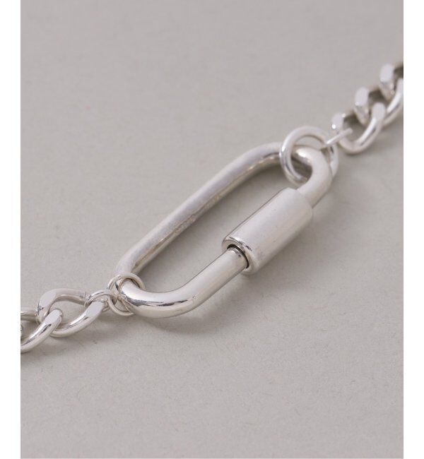 Spick and Span「【SAMH by LILAS】カラビナキヘイチェーンネックレス SV」|ネックレス|