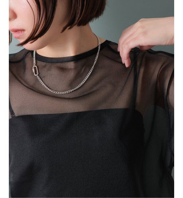 Spick and Span「【SAMH by LILAS】カラビナキヘイチェーンネックレス SV」|ネックレス|