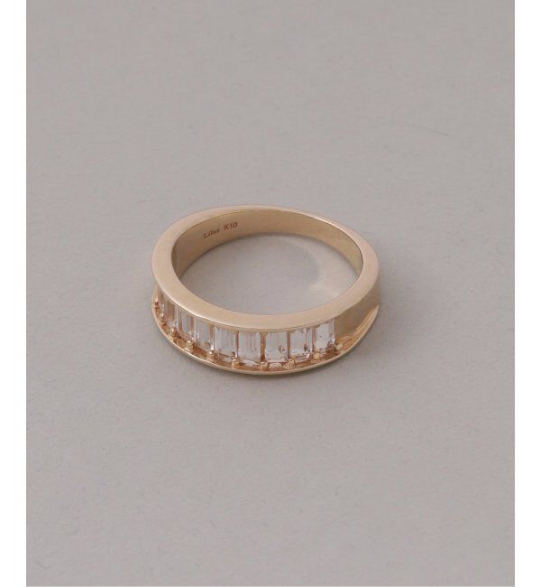 Lilas by Spick&Span「ホワイトトパーズバケット9ピースリング K10」|リング|