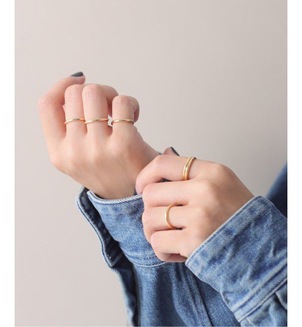 Lilas by Spick&Span「パイプリング *13*15 K18」|リング|