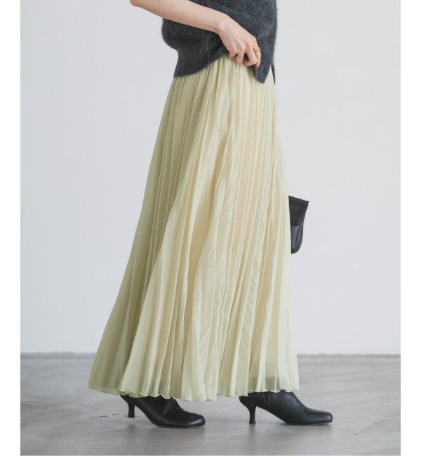 NOBLE「ヴィンテージシアーソフトプリーツスカート」|スカート|