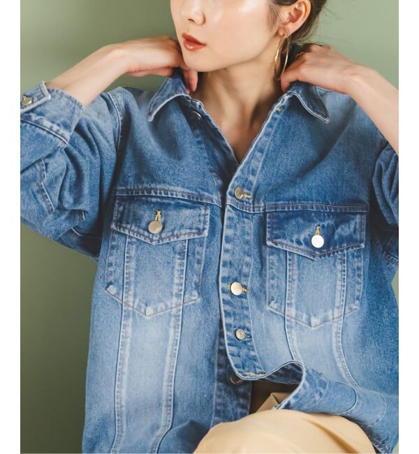 NOBLE「SERGE/サージ SCARF DENIM JACKET」|その他|ブルー A