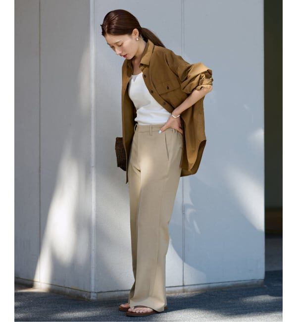 FRAMeWORK「≪一部カラーWEB限定 / 追加≫セミフレアパンツ」|スラックス|