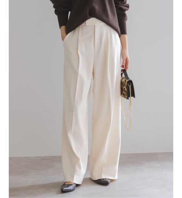 NOBLE「《追加・WEB限定カラー》TRツイル裏起毛スラックスパンツ」|スラックス|