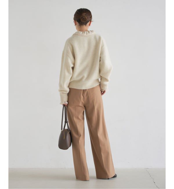 NOBLE「《追加・WEB限定カラー》TRツイル裏起毛スラックスパンツ」|スラックス|