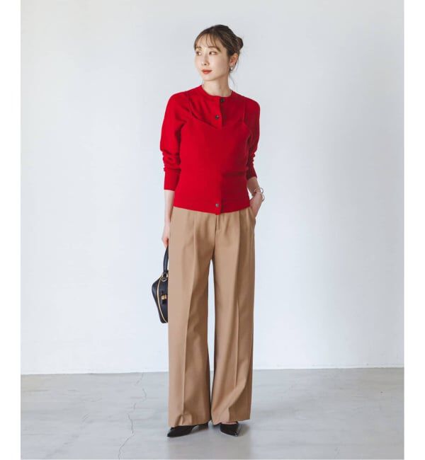 NOBLE「《追加・WEB限定カラー》TRツイル裏起毛スラックスパンツ」|スラックス|