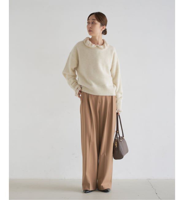 NOBLE「《追加・WEB限定カラー》TRツイル裏起毛スラックスパンツ」|スラックス|