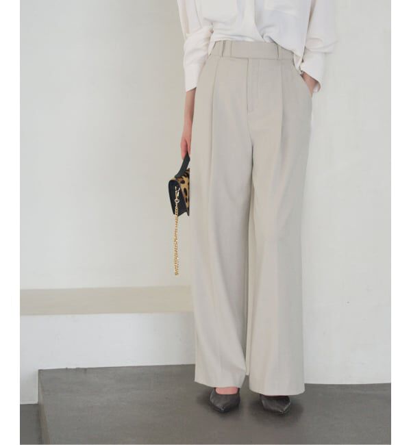 NOBLE「《追加・WEB限定カラー》TRツイル裏起毛スラックスパンツ」|スラックス|