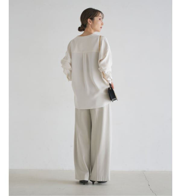 NOBLE「《追加・WEB限定カラー》TRツイル裏起毛スラックスパンツ」|スラックス|