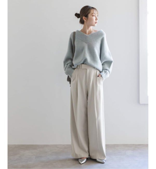 NOBLE「《追加・WEB限定カラー》TRツイル裏起毛スラックスパンツ」|スラックス|