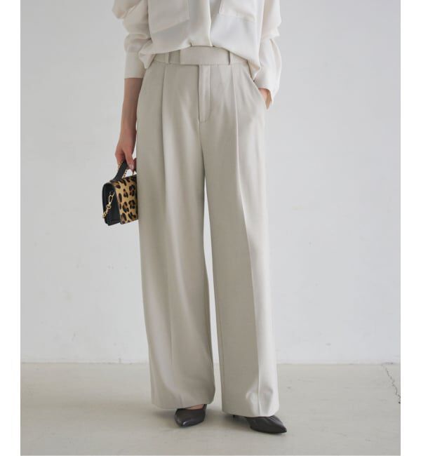 NOBLE「《追加・WEB限定カラー》TRツイル裏起毛スラックスパンツ」|スラックス|