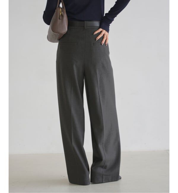 NOBLE「《追加・WEB限定カラー》TRツイル裏起毛スラックスパンツ」|スラックス|