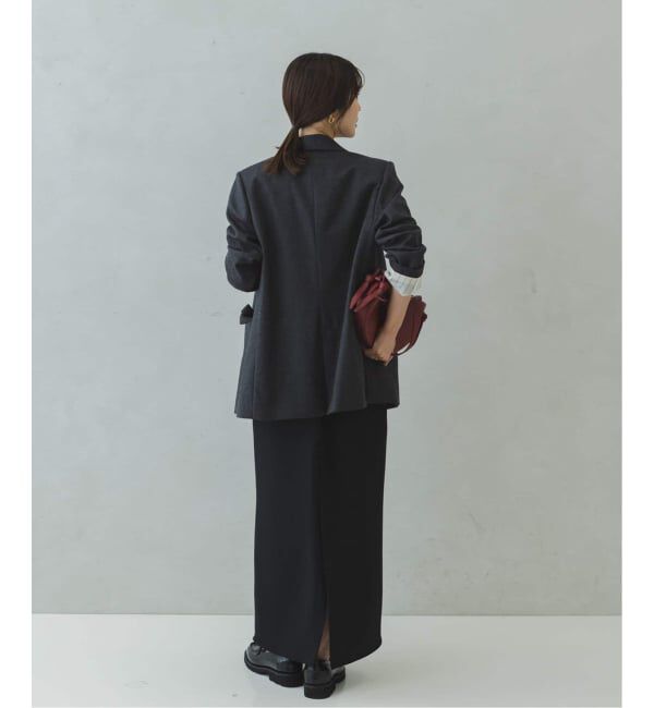 NOBLE「《追加》《WEB・一部店舗カラー》ウールフラノピークドラペルジャケット」|テーラードジャケット|
