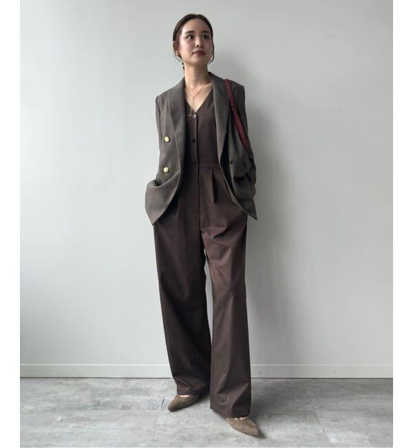 NOBLE「《追加》《WEB・一部店舗カラー》ウールフラノピークドラペルジャケット」|テーラードジャケット|