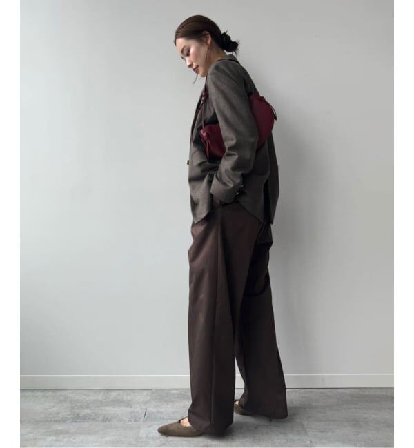 NOBLE「《追加》《WEB・一部店舗カラー》ウールフラノピークドラペルジャケット」|テーラードジャケット|