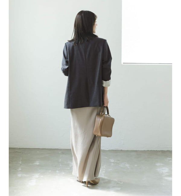 NOBLE「《追加》《WEB・一部店舗カラー》ウールフラノピークドラペルジャケット」|テーラードジャケット|