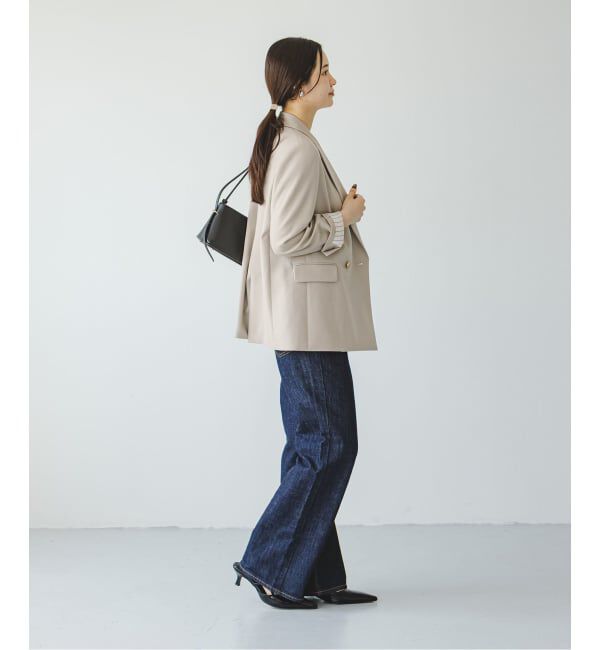 NOBLE「《追加》《WEB・一部店舗カラー》ウールフラノピークドラペルジャケット」|テーラードジャケット|