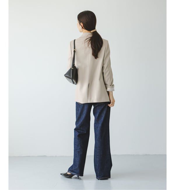 NOBLE「《追加》《WEB・一部店舗カラー》ウールフラノピークドラペルジャケット」|テーラードジャケット|