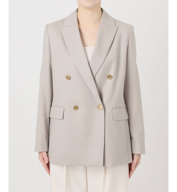 NOBLE「《追加》《WEB・一部店舗カラー》ウールフラノピークドラペルジャケット」|テーラードジャケット|