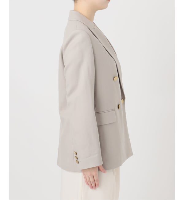 NOBLE「《追加》《WEB・一部店舗カラー》ウールフラノピークドラペルジャケット」|テーラードジャケット|