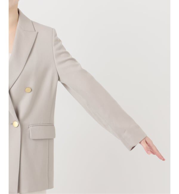 NOBLE「《追加》《WEB・一部店舗カラー》ウールフラノピークドラペルジャケット」|テーラードジャケット|