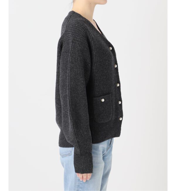 Spick and Span「《WEB限定》パール畦ニットカーディガン」|カーディガン|