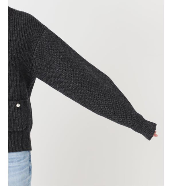 Spick and Span「《WEB限定》パール畦ニットカーディガン」|カーディガン|