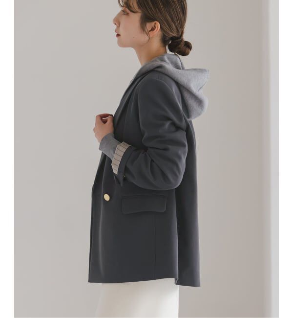 NOBLE「《セットアップ対応》フローツイルピークドラペルジャケット」|テーラードジャケット|