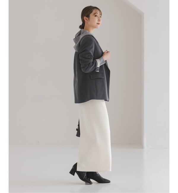 NOBLE「《セットアップ対応》フローツイルピークドラペルジャケット」|テーラードジャケット|