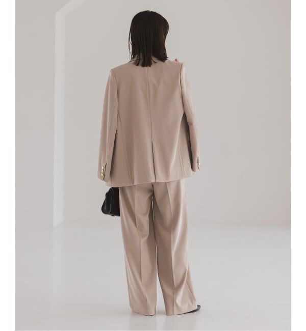 NOBLE「《セットアップ対応》フローツイルピークドラペルジャケット」|テーラードジャケット|