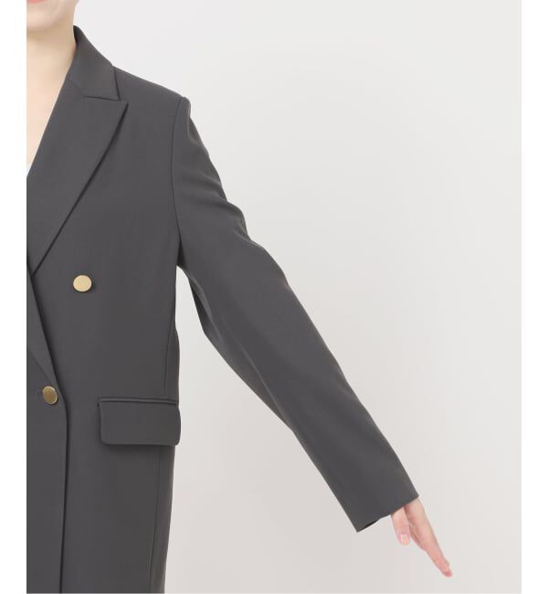 NOBLE「《セットアップ対応》フローツイルピークドラペルジャケット」|テーラードジャケット|