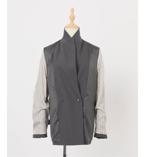 NOBLE「《セットアップ対応》フローツイルピークドラペルジャケット」|テーラードジャケット|