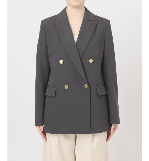 NOBLE「《セットアップ対応》フローツイルピークドラペルジャケット」|テーラードジャケット|