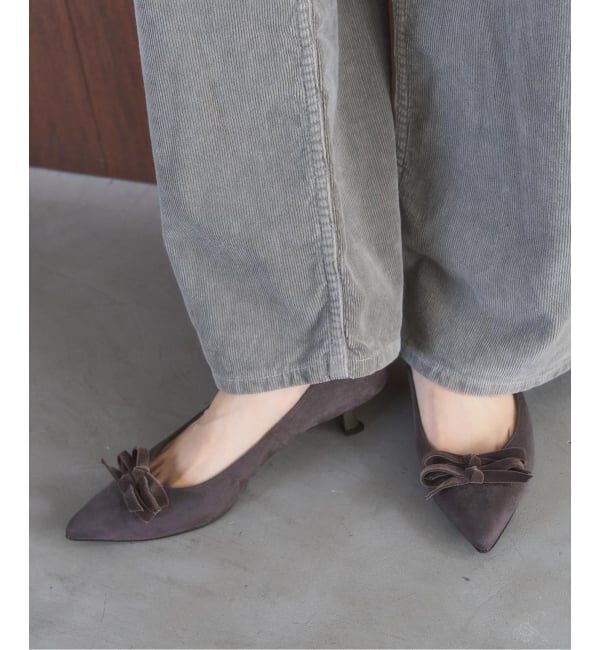  「4.5cmポインテッドダブルリボンパンプス」|パンプス|