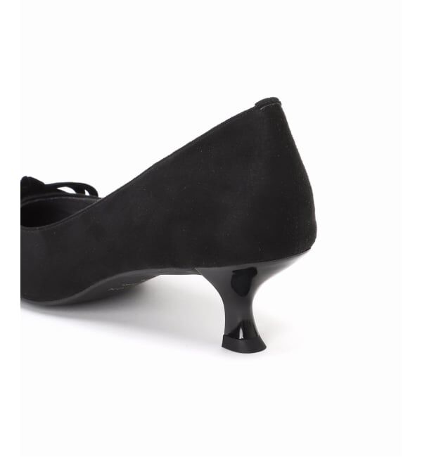  「4.5cmポインテッドダブルリボンパンプス」|パンプス|